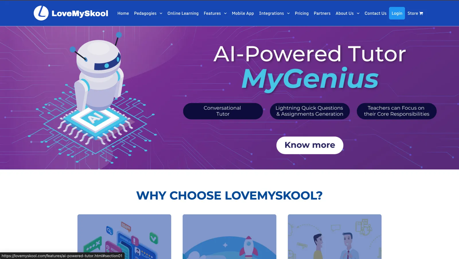 LoveMySkool Learning Platform